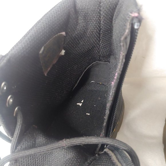 Dr Martens AirWair Combs Juinior Youth Size US 3 UK 2 EU34 Boots Black Canvas - Picture 16 of 16